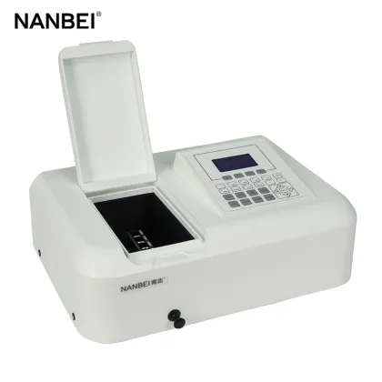 semi automatic uv visible spectrophotometer for chemistry lab