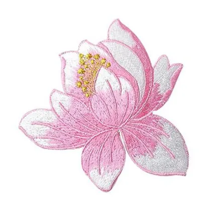 Cute Lotus Applique Clothing Embroidery Patches