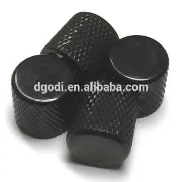 custom black anodized knob metal flat top tele style guitar knob