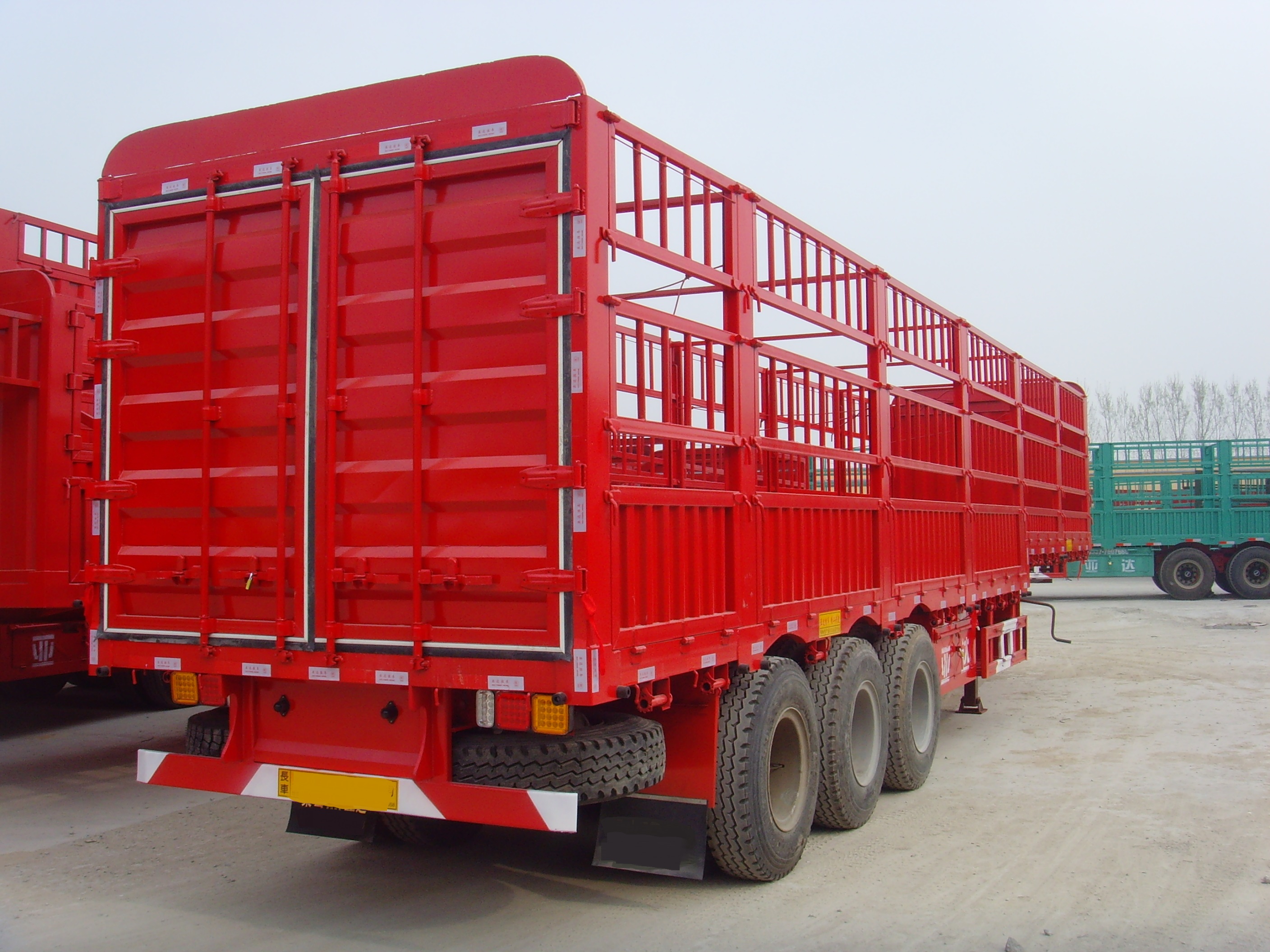 Gooseneck Stake Semi Trailer