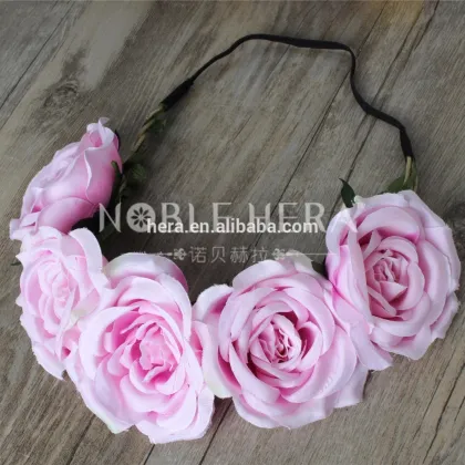 New Arrival Vintage Rose Princess Wedding Boho Flower Crown Headband