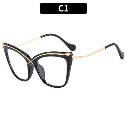 Large Frame Cat Eye Anti-Blue Light Glasses for Women