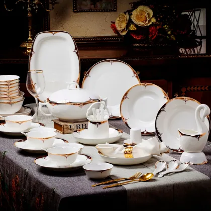 Porcelain tableware dinner set --Victorian