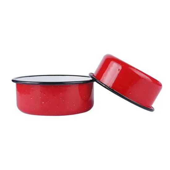 Metal Bowl Carbon Steel Bowl Enamel Outdoor Bowl