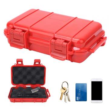 Caja de almacenamiento de supervivencia ABS actualizada: estuche impermeable, a prueba de choques, herméticamente con inserto de espuma para EDC y actividades al aire libre