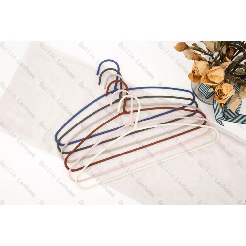 Stronger Shoulder Fabric Wrapped Metal Clothes Hanger