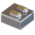 estrusione del profilo in alluminio dissipatore di calore elettronico