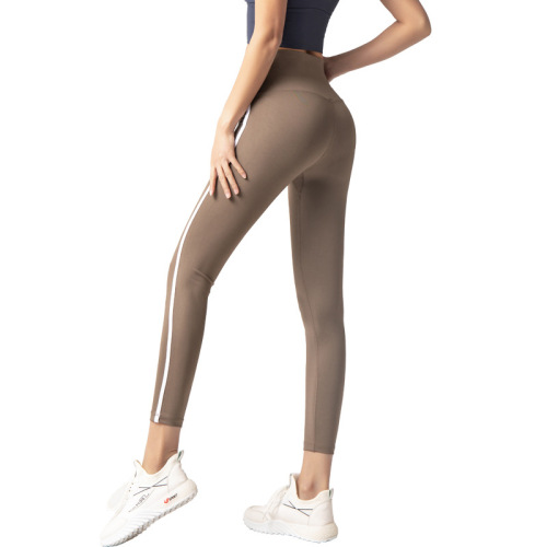 High-Waisted Yoga pants Side-Stripe 7/8