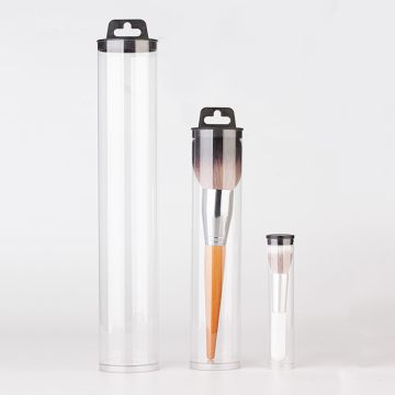 Customized Size Logo Printing PC Plastic Tube Packaging with Lid (PC/PE/PP Clear)