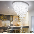 Custom designed large crystal chandelier