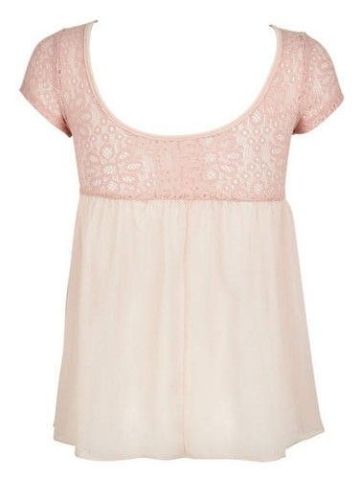 Pink Lace Sleeveless Blouse , Ladies / Womens Shirts Blouses / Shirts