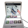 Expositor de cigarros eletrônicos para bancada de tabacaria APEX