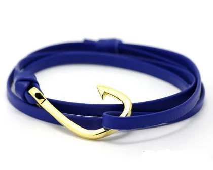 Handmade  Hook Rope Leather Bracelet