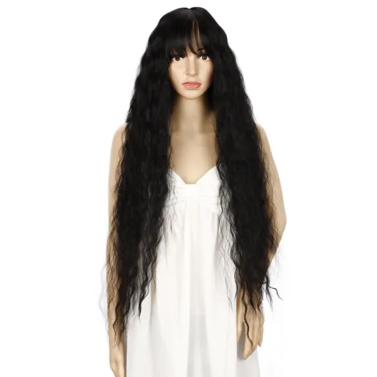 Rebecca bohemian curl dark roots Ombre color heat resistant fiber synthetic lace front wig afro long curly synthetic hair wigs