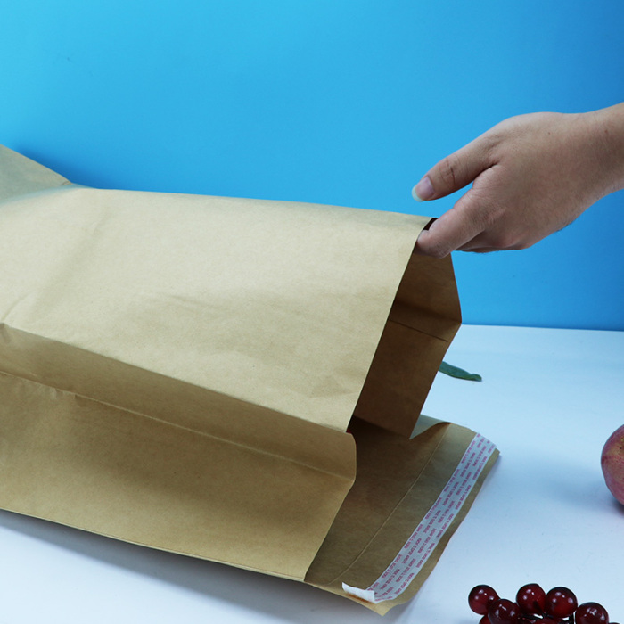 Gusseted Kraft Paper အထည်ချုပ်အိတ်များ