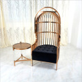 European-style cage stainless steel single chair