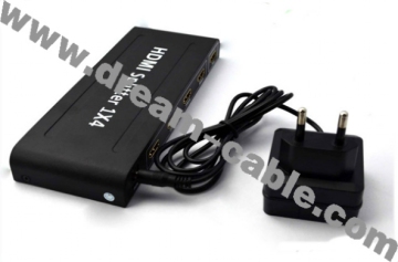 High Quality Mini 3D 1080P 1 to 2 HDMI Splitter for HDTV