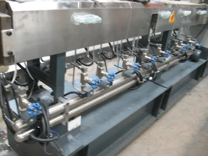 twin screw masterbatch/granules manufacturing small scale industries machinery/machines