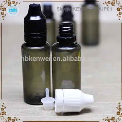 plastic eye dropper glue dropper bottle 30ml PET plastic clear brush cap glue bottle