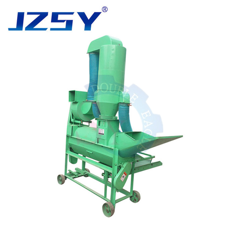 High efficiency mobile diesel engine driven fresh millet thresher/sorghum rape seed threshing machine with vibrating screen