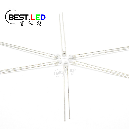 3mm 495nm 500nm Turquoise LED Long Leg