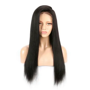 Cheap Kinky Straight 13x6 Lace Front Brazilian Human Hair Wigs Vendor Wholesale 150% Density Transparent Swiss Lace Frontal Wig