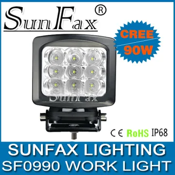 5inch 90W Spot/Flood beam C REE LED work lamp LED Truck jeep SUV Car Light Offroad Led Driving Lights