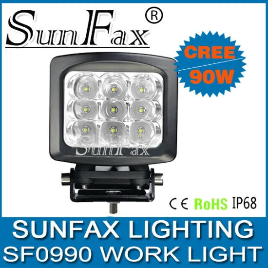 Factory price! 5.2" 90w led work light,90 watt led driving light for truck car 4WD tractor