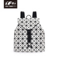 Geometric laptop backpack fashion backpack leather for women