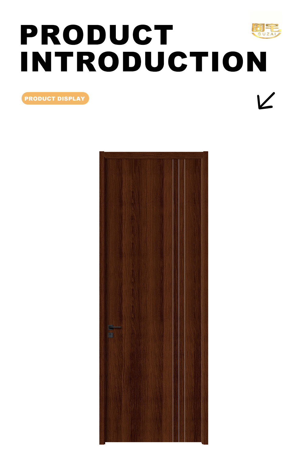 TC General Dark Spliced Wood Door X