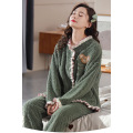 women's autumn winter plush pajamas