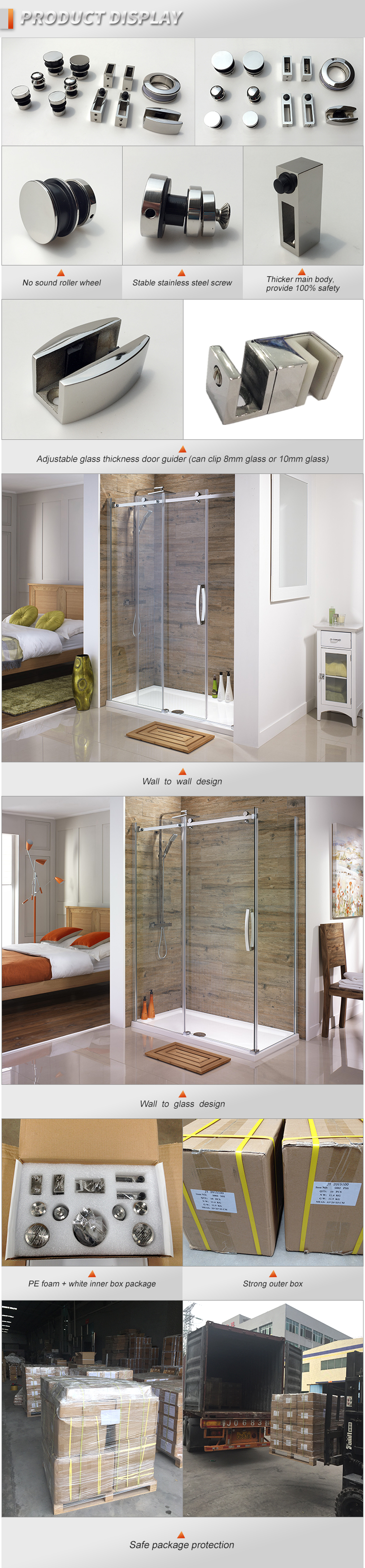 Heavy Duty Glass Sliding Door Fitting System