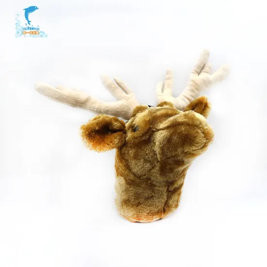Factory direct Custom professional lifelike elk plush toy puppet
