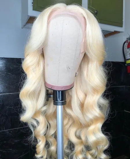 Annione Cuticle Aligned Hair 613 Full Lace Wig Raw Indian Hair Vendor Natural Hair Closure and Frontal Short Wig Wigs for Black