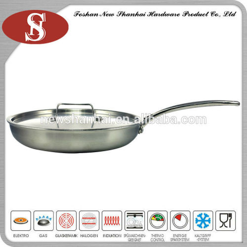 Most popular 3 Ply stainless steel pancake fry pan