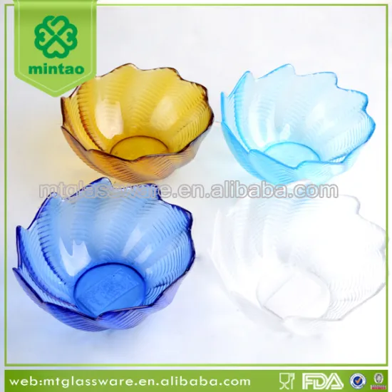 Cheap handmade small size coloured glass bowls
