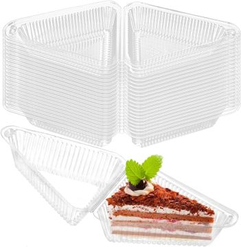 100 Stücke 5 Zoll Schindeln mit Deckelkuchenscheibenscheiben mit Deckel für Bäckerei und Café
