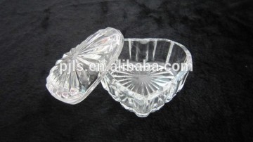 Heart shape jewelry gift boxes glass case