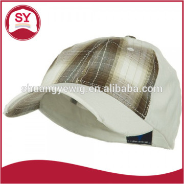 Low Profile Plaid Front Fitted Cap,fitted baseball cap