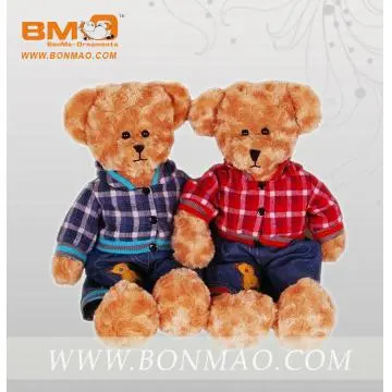 plush toy couple bears