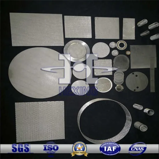 Type A 5 Layer Stainless Steel Sintered Filter Disc