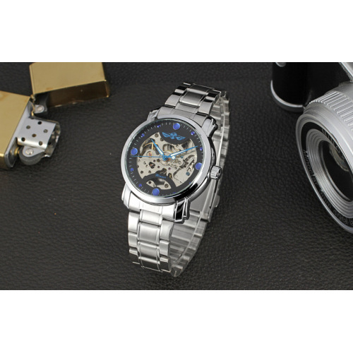personlized men watch alloy case with stainless steel band