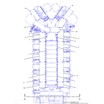 Excavator G3612 manifold cover 2045315/204-5315