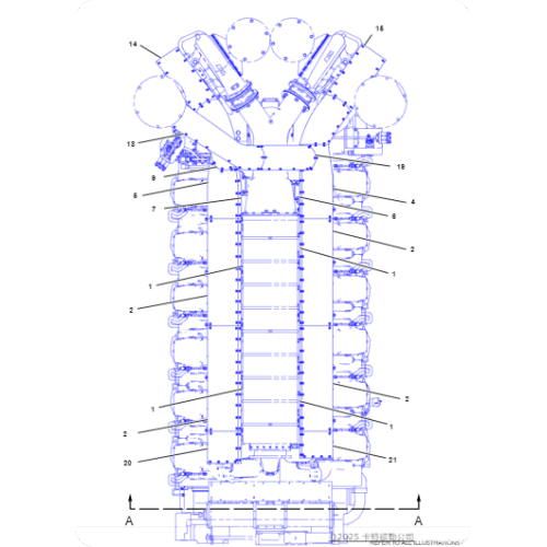 Excavator G3612 manifold cover 2045315/204-5315