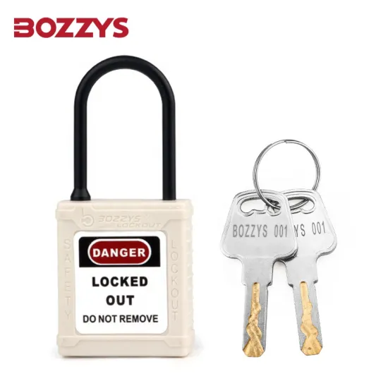 Insulated Safety Waterproof Custom Padlock with 4MM Nylon Shackle for Electrical Lockout/Tagout
