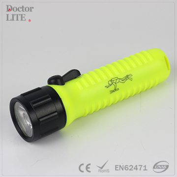Lanterna de mergulho com lúmens altos à prova d'água para iluminação subaquática de profundidade subaquática