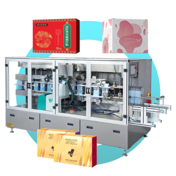 OCEAN Automatic Liquid Glass Bottle Packaging Machine for Carton Boxes