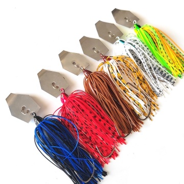 12g 100mm Stainless Steel Trolling Fishing Lure - MISTER LURE Skirt Buzzbait Lead Jigs Head