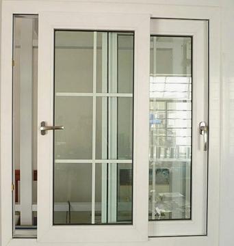 สีที่กำหนดเอง tegood upvc เฟรม double glazed 2 หน้าต่างตัวเลื่อนไลเดอร์กับกริด - เครื่องมือค้นหา