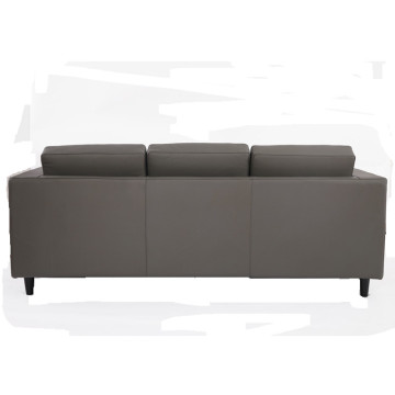 Ikonisch modernes Leder 3 -Sitzer -Sofa